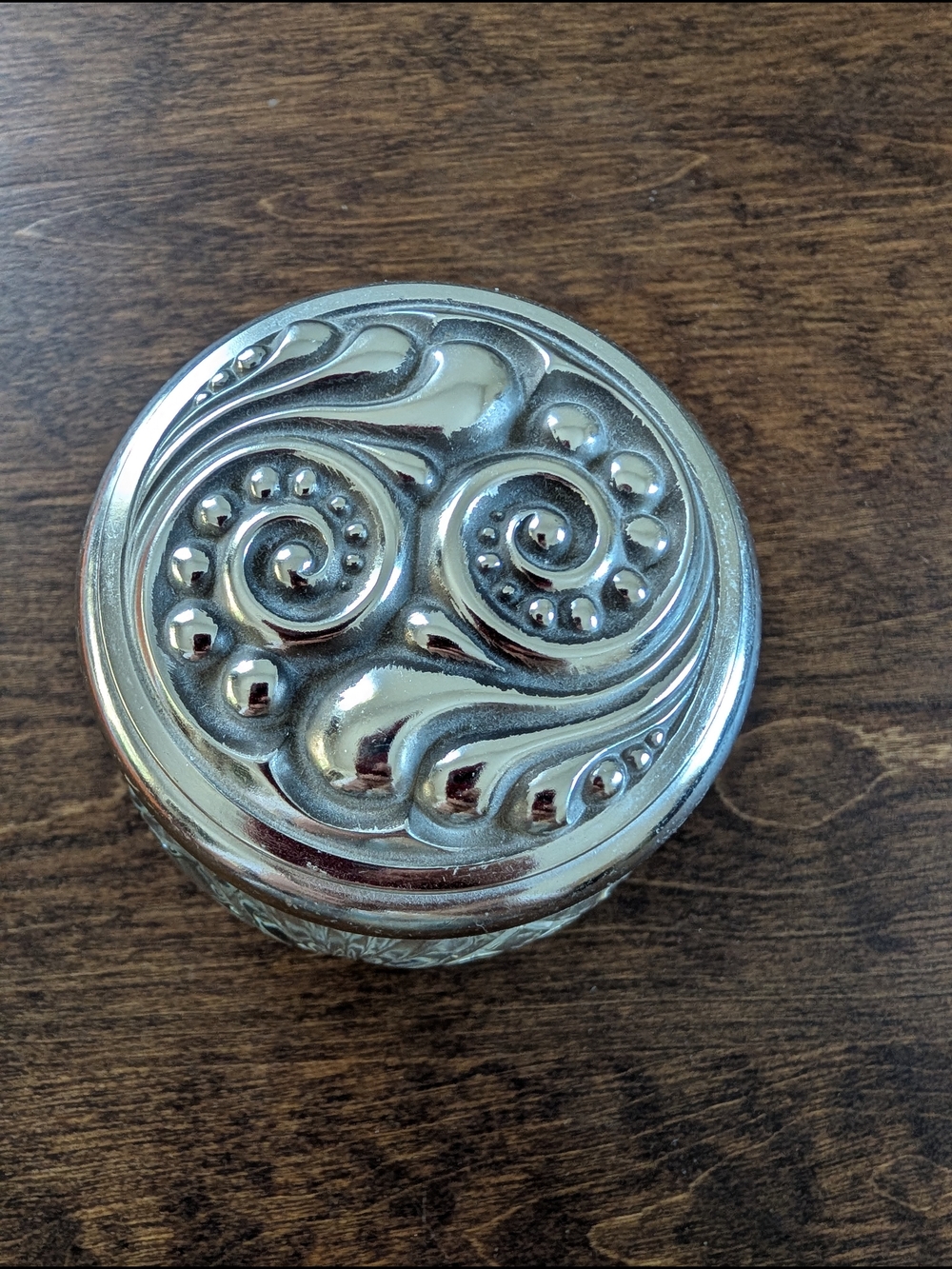 Avon Vintage Rich moisture Cream Jar. Empty. Heavy Glass. No Chips.